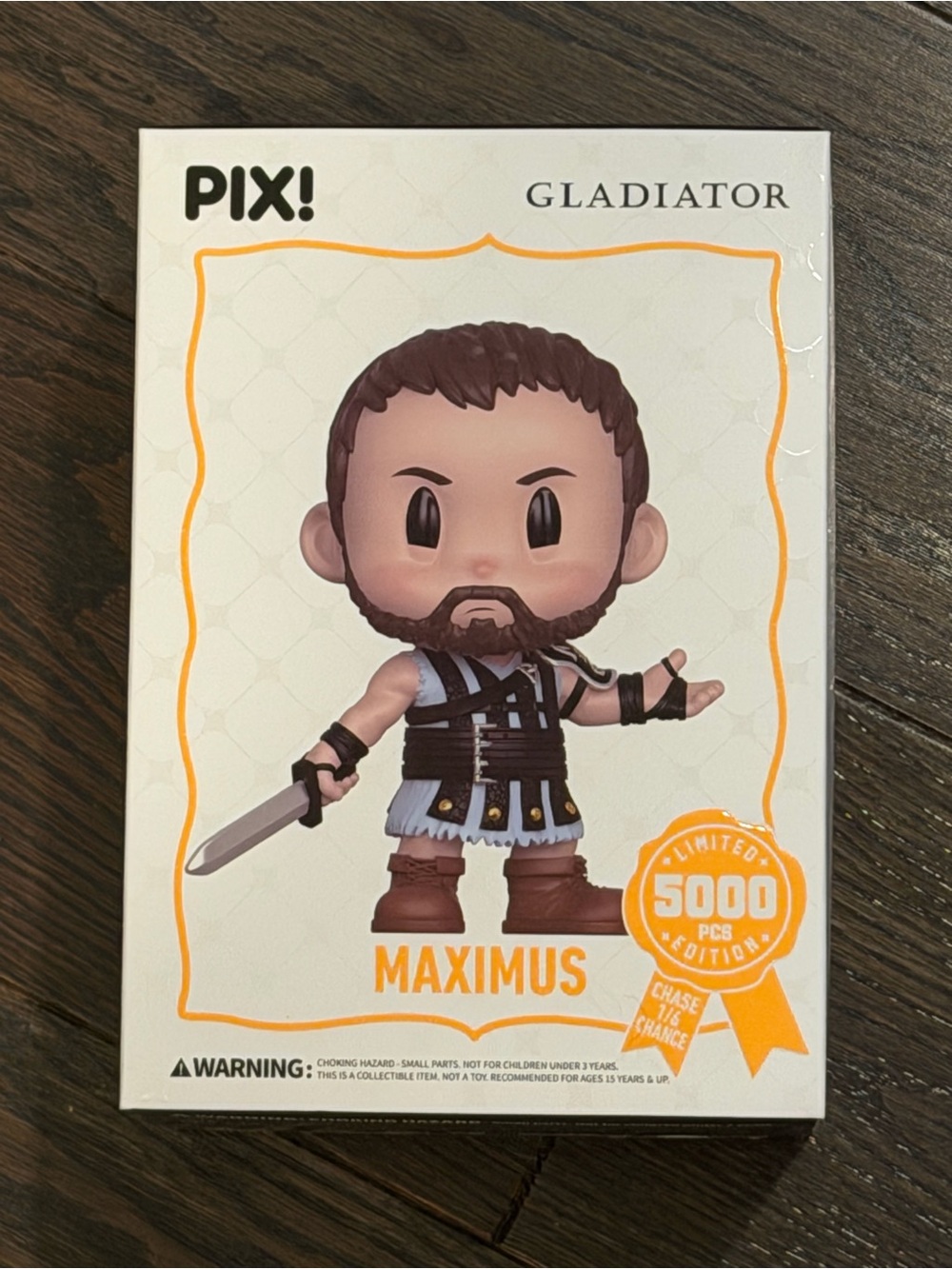 Thrill Maximus Gladiator Figure - Brown, Black, White